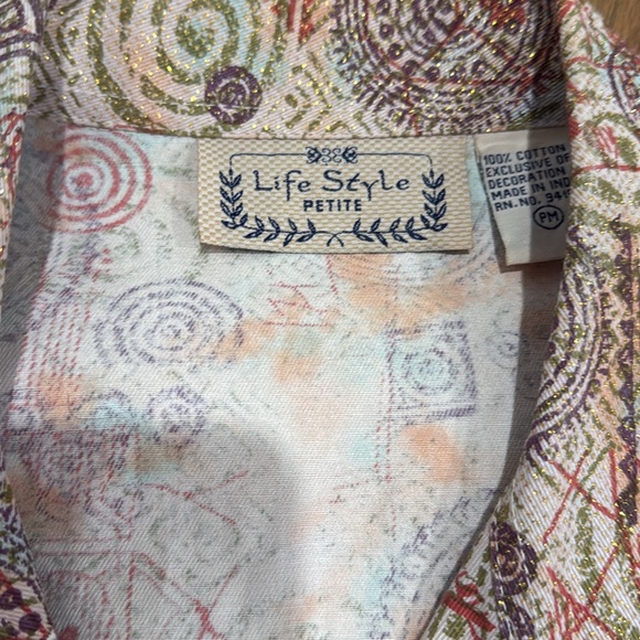 Multicolor Patterned Women's Jacket - Picture 4 of 7